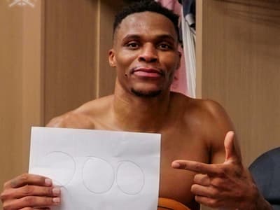 NBA／Russell  Westbrook 生涯第 200 次大三元正式達成，聯盟史上第一人！