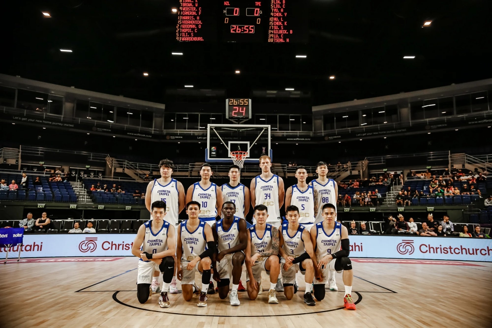 FIBA 亞洲盃男籃資格賽中華隊（台灣）敗給紐西蘭