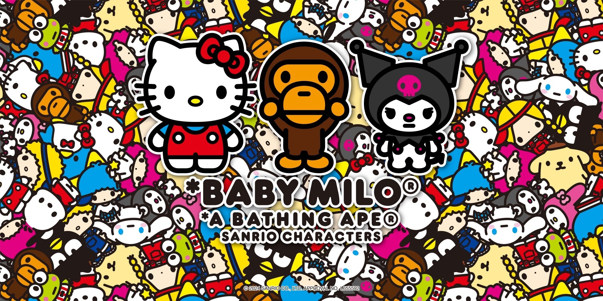 A BATHING APE Baby Milo × Sanrio