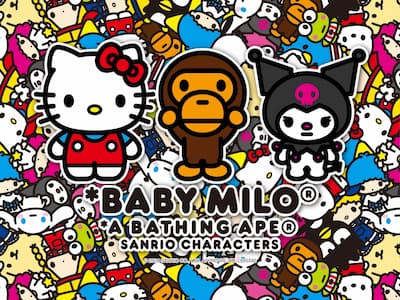 A BATHING APE Baby Milo × 三麗鷗 Sanrio 聯名發表，台灣販售資訊公開！