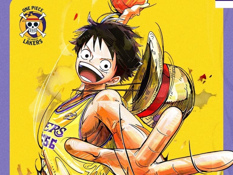NBA/湖人 x《航海王》夢幻聯名登場,魯夫、索隆、娜美等 10 名角色特製圖輯公開!