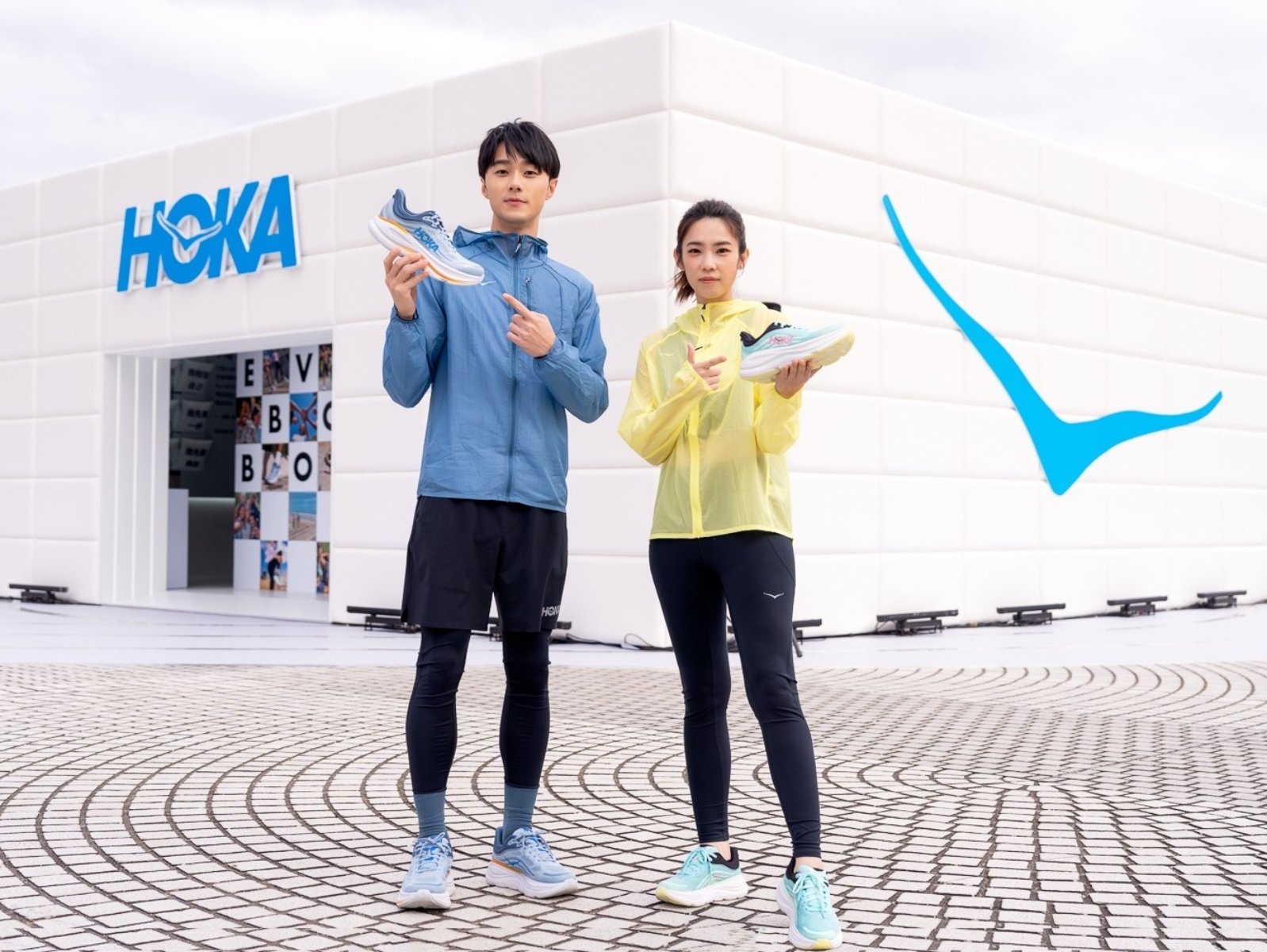 HOKA BONDI 9跑步基地正式登陸中正紀念堂！品牌大使施柏宇、林思宇驚喜現身，熱血領跑BONDI 9週挑戰賽