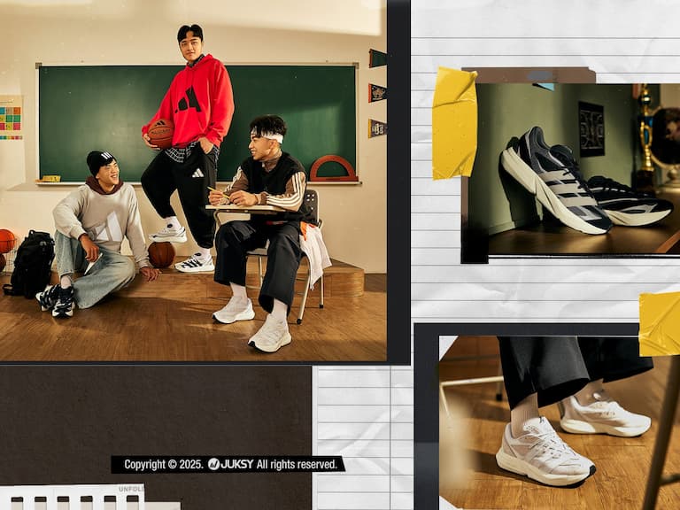默契就是最強的武器!場上互補、場下無間, 全新 adidas Essentials系列以團之名凝聚師大男籃, 成為超越隊友的存在!