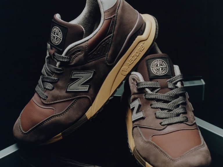 Stone Island x New Balance 998 全新聯名鞋款搶先看!高質感物料注入島民必收!