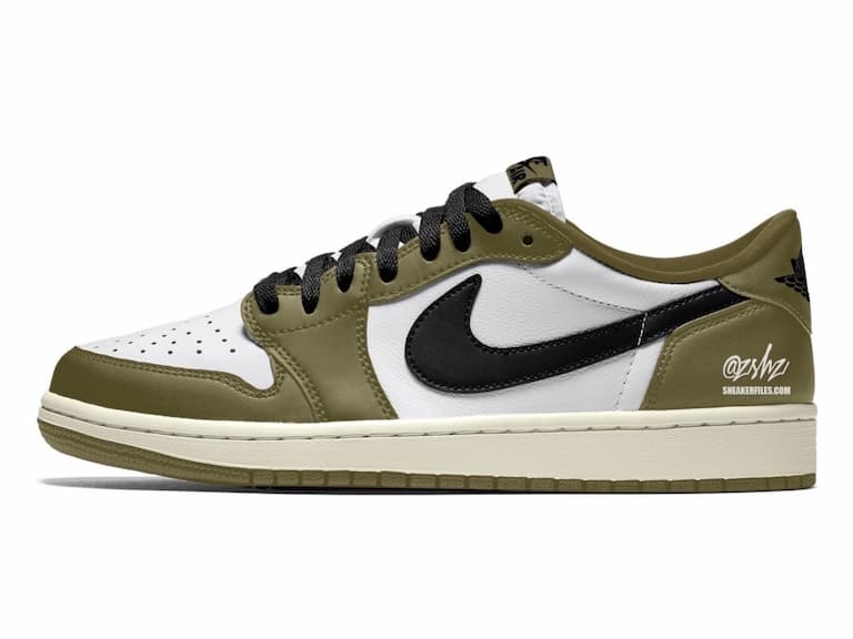Air Jordan 1 Low OG "Medium Olive" 全新配色搶先曝光，根本「橄欖綠倒勾」平民版！