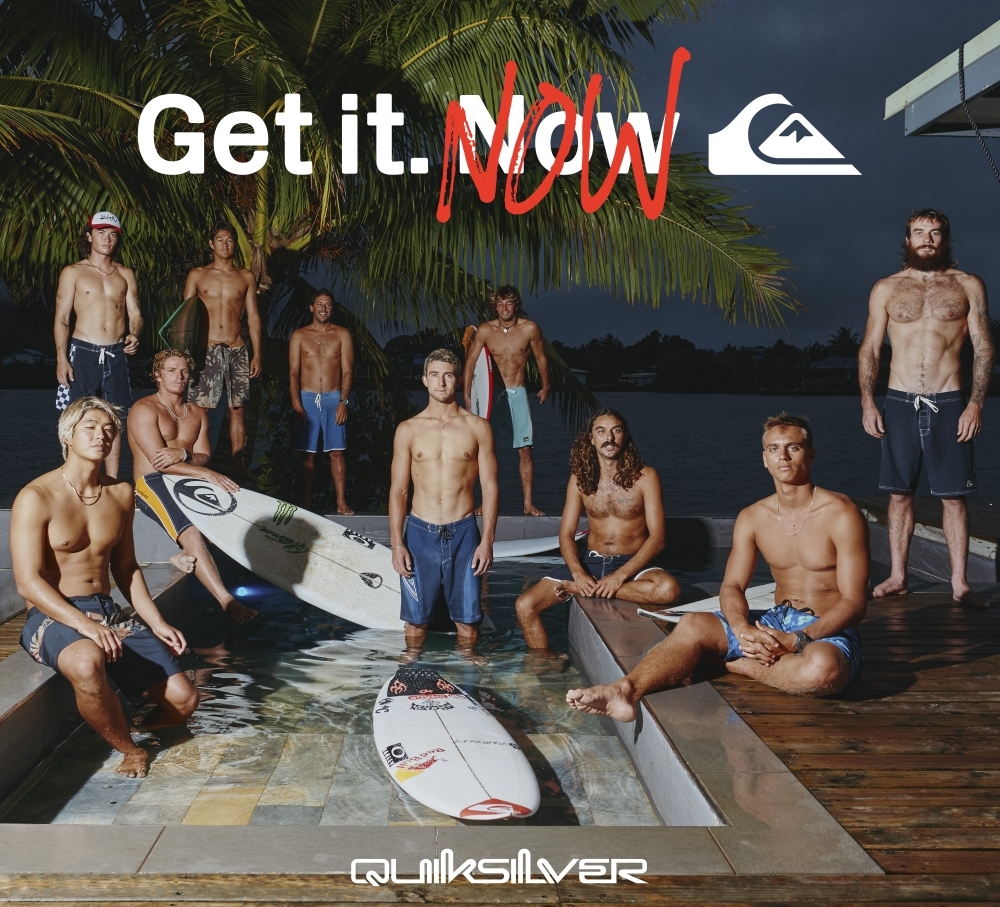 QUIKSILVER全新概念 Get It Now,和國際衝浪選手一起換上衝浪褲新品開啟夏季浪潮!