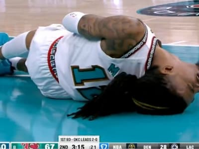 NBA／Ja Morant 傷退！在空中被 Lu Dort 撞倒危險畫面曝光！