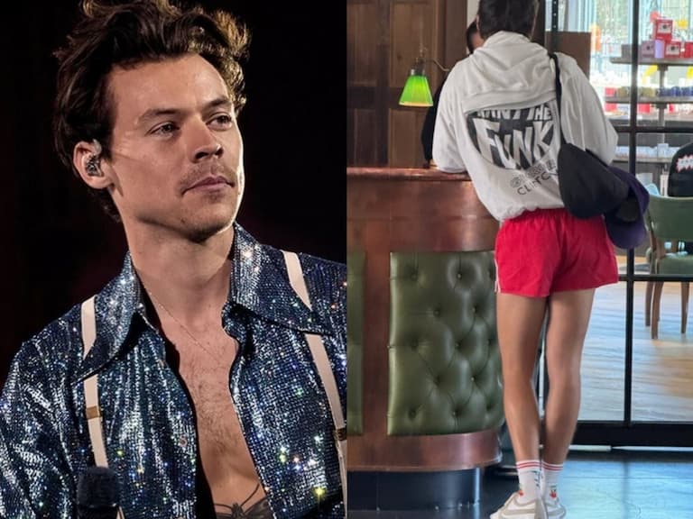 One Direction 一世代成員 Harry Styles「逆天美腿」照曝光! 網狂讚:「怎麼保養的?」