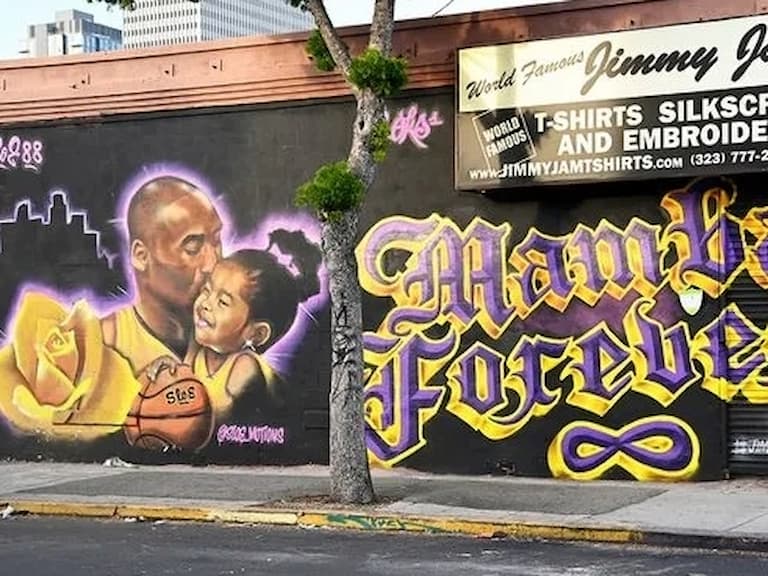 NBA/Kobe Bryant 洛杉磯壁畫遭惡意破壞!Luka Doncic 捐款助修復引熱議!