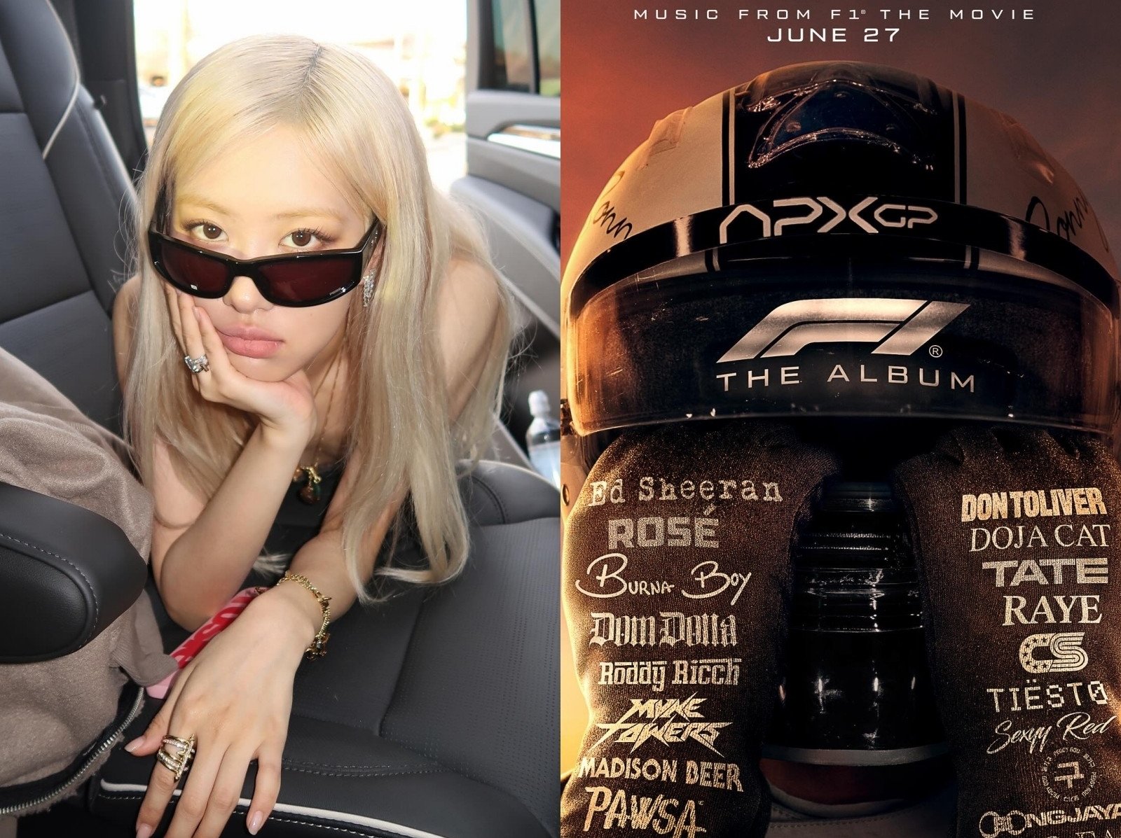 BLACKPINK Rosé 加入布萊德彼特電影《F1》原聲帶陣容，獻唱新曲〈Messy〉！