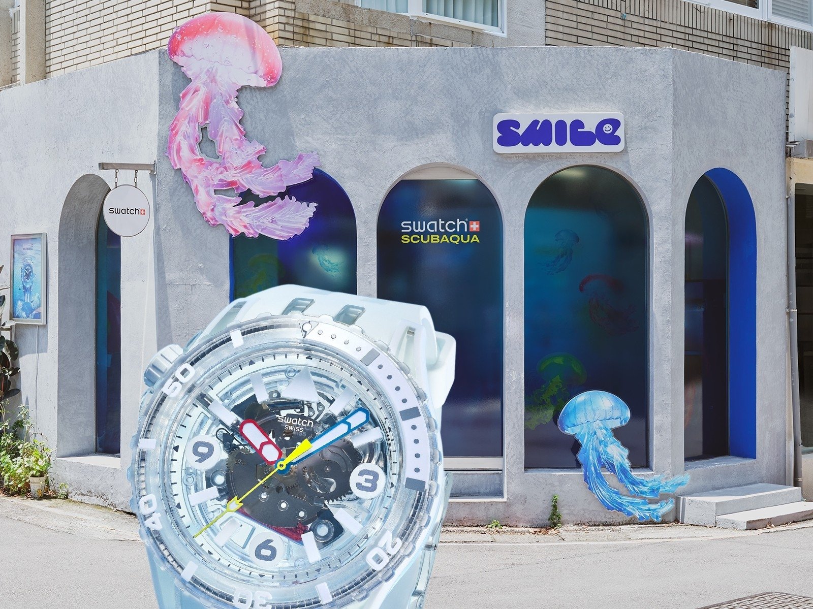 戴上夢幻水母色！Swatch SCUBAQUA 系列打造個性精彩夏日