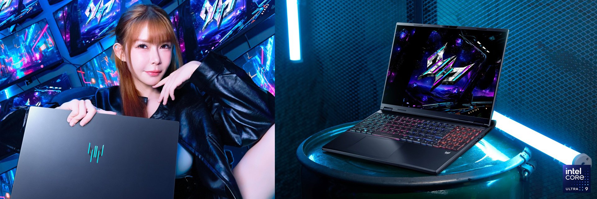 大標：電玩女神阿樂公開戰力裝備：Acer Predator Helios Neo 16S AI！冷競特攻 S，極競潛行，Carry 全場就靠它！