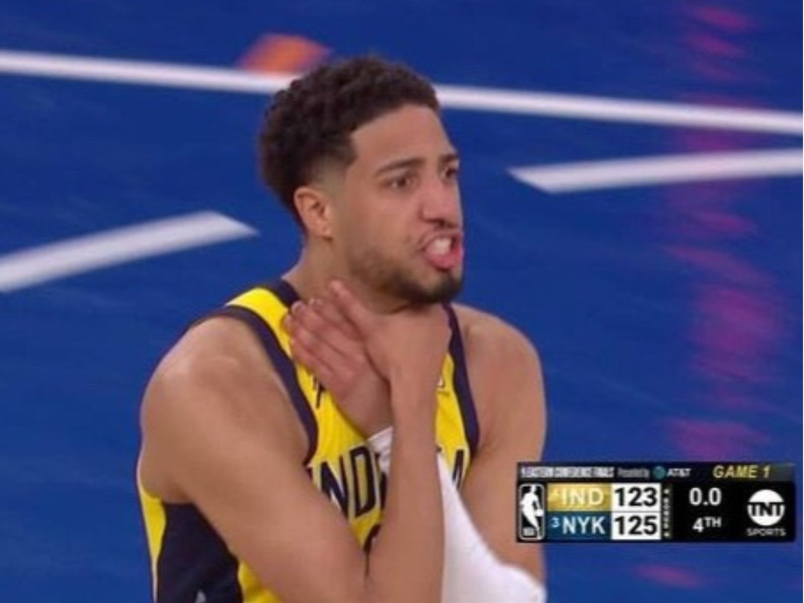 NBA／Tyrese Haliburton 驚天兩分球彈進逼至 OT！溜馬克服 17 分落後逆轉擊敗尼克搶下東決 G1！