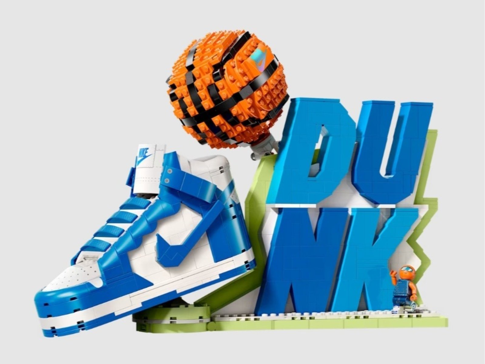 LEGO x Nike 台灣發售情報整理！藍白 Dunk「1180 片積木組成」超欠收藏！