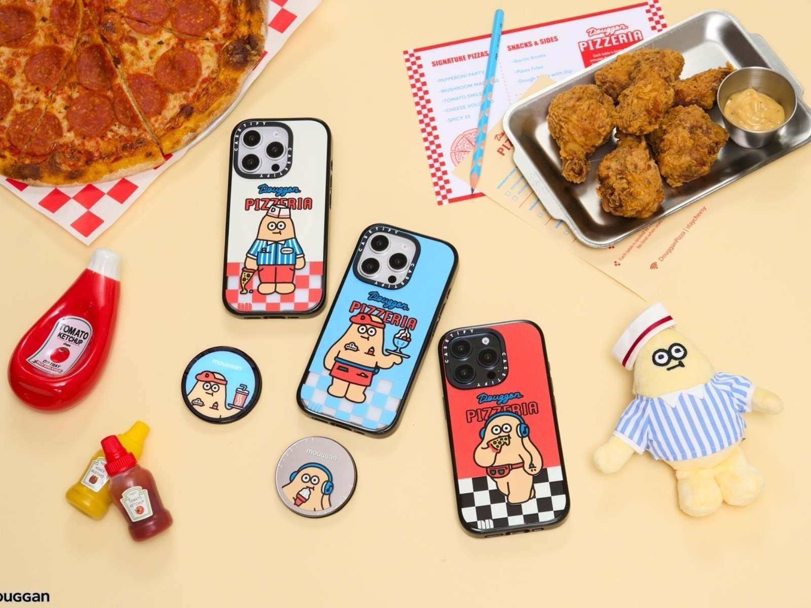 CASETiFY 攜手大饅大力的服飾品牌 mouggan 推出聯名系列，與原創角色「歐兜 Ohdou」打工仔展開不可能的追夢冒險