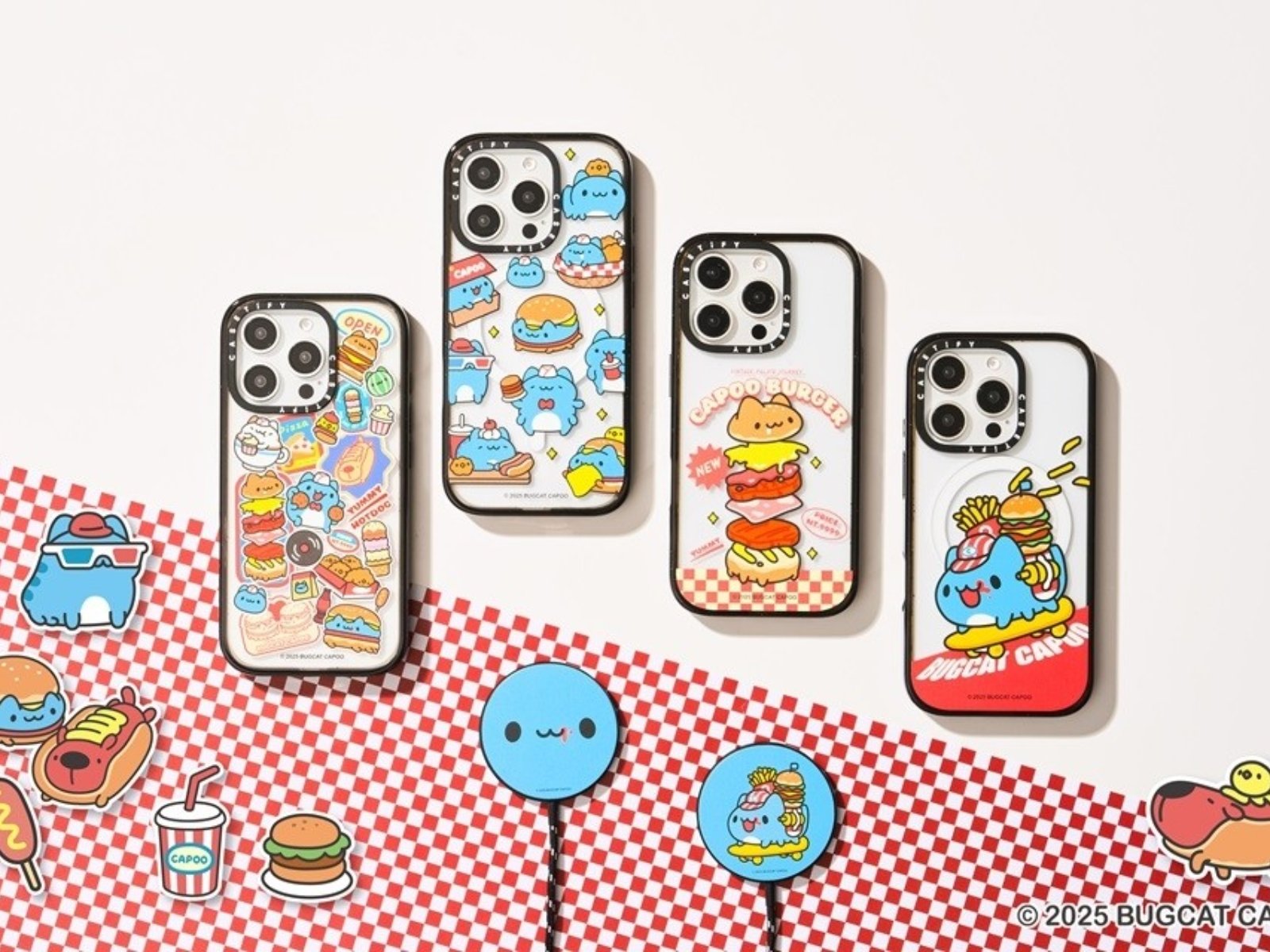 狠萌藍色小怪物攻佔 CASETiFY！百萬 IP 貓貓蟲咖波聯名系列 6 月 5 日首度開賣，美式漢堡餐廳主題萌力全開吞噬你的煩惱
