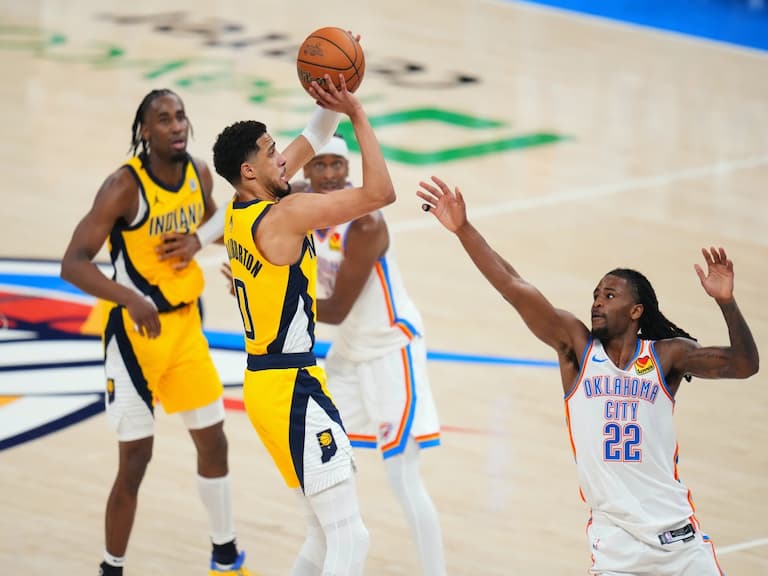 NBA/Tyrese Haliburton 致勝 0.3 秒中距離跳投!溜馬再度上演驚奇大逆轉擊敗雷霆搶下 G1!
