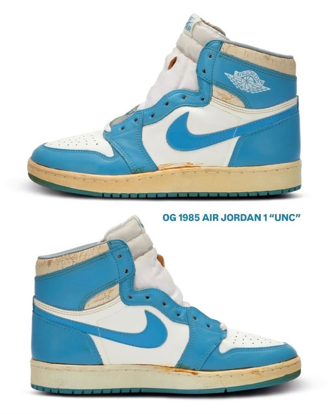 藤原浩曝光 Air Jordan 1 Hi ’85「UNC」樣版鞋款!經典復刻「北卡藍」配色太吸睛!