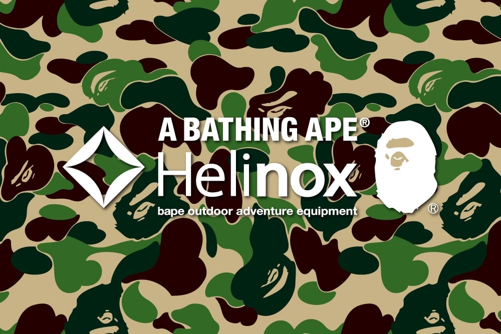 BAPE® x Helinox 聯名系列登場!迷彩露營椅、鯊魚帽 T ⋯完整單品一次看!