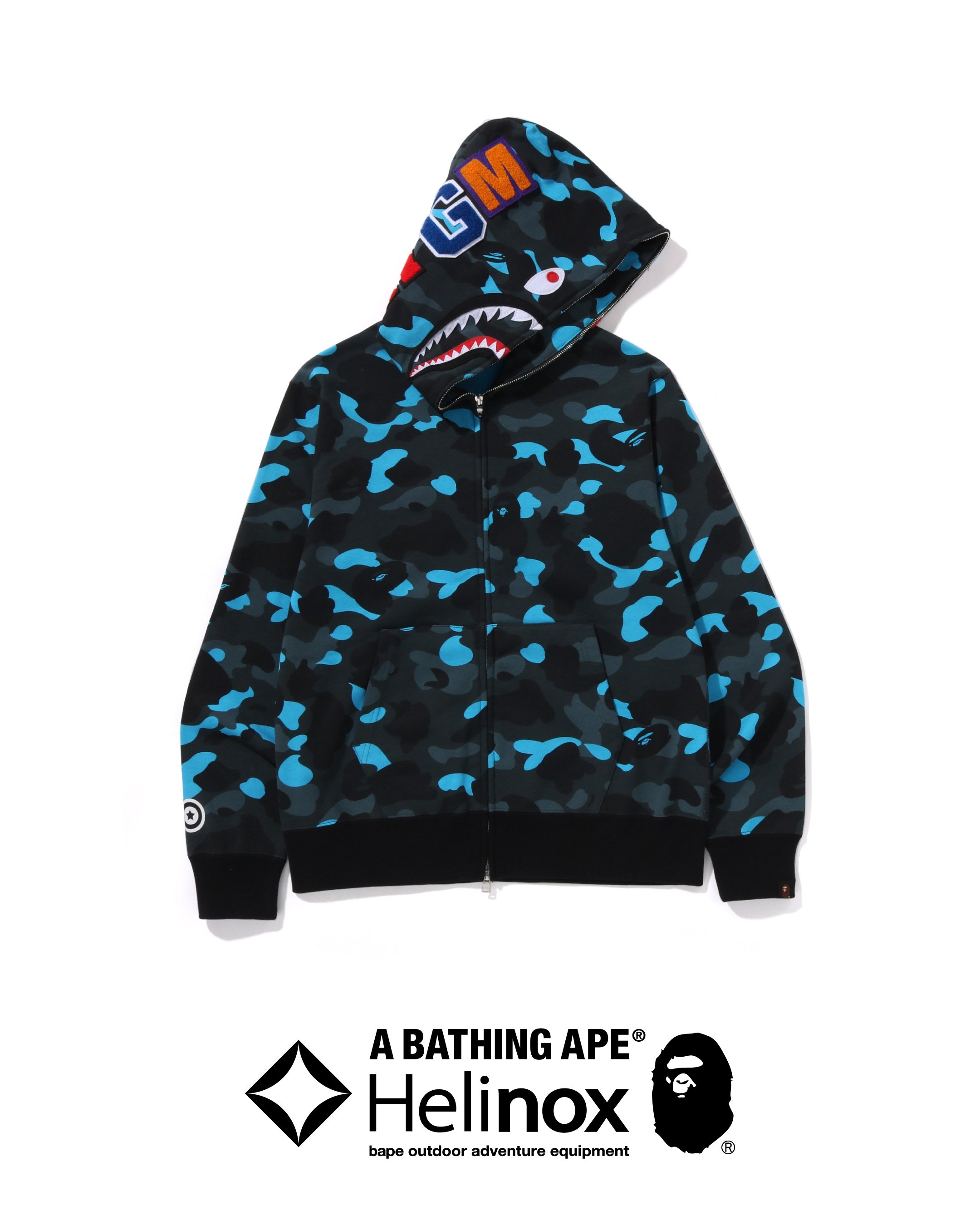 BAPE® x Helinox 聯名系列登場！迷彩露營椅、鯊魚帽 T ⋯完整單品一次看！
