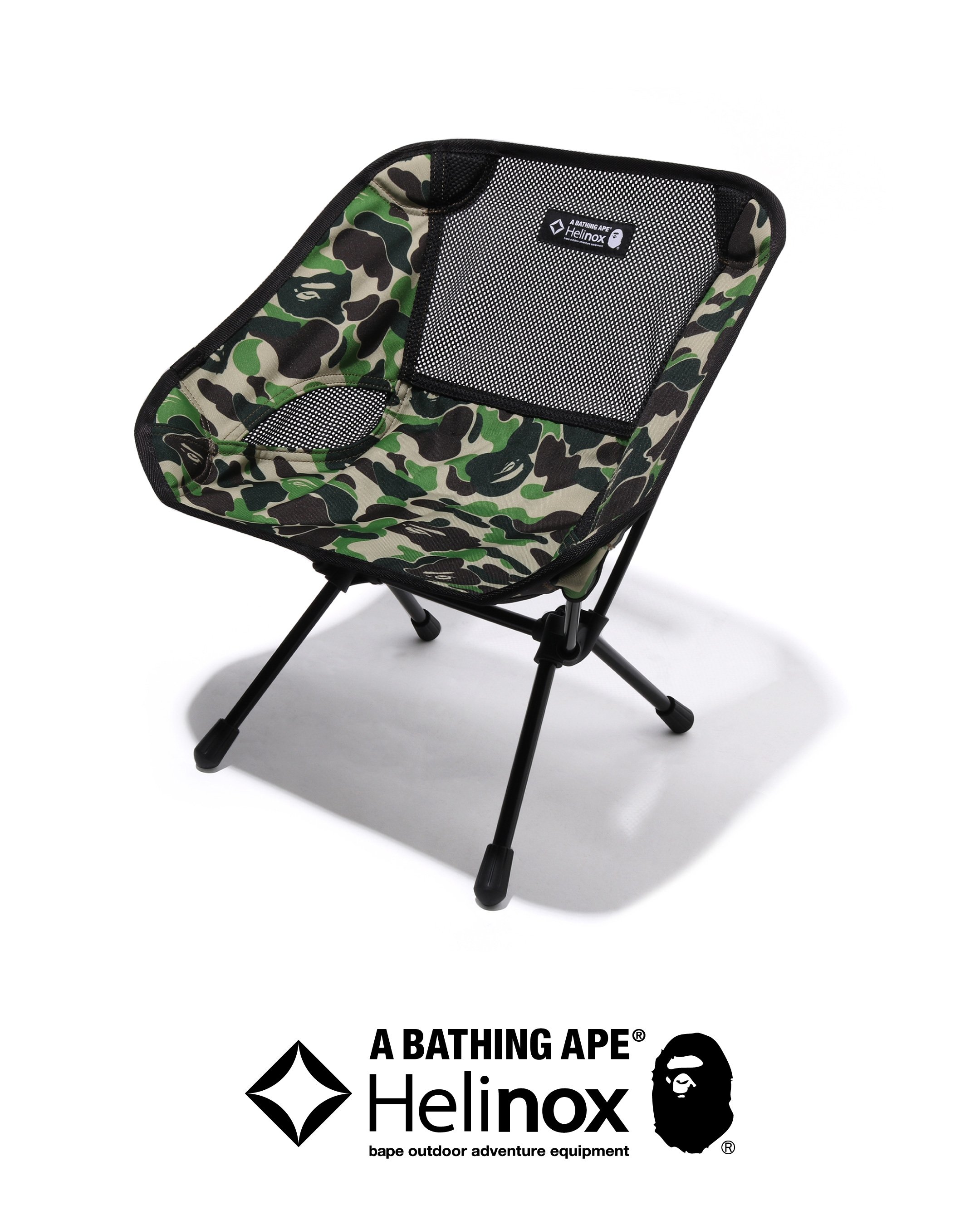 BAPE® x Helinox 聯名系列登場!迷彩露營椅、鯊魚帽 T ⋯完整單品一次看!