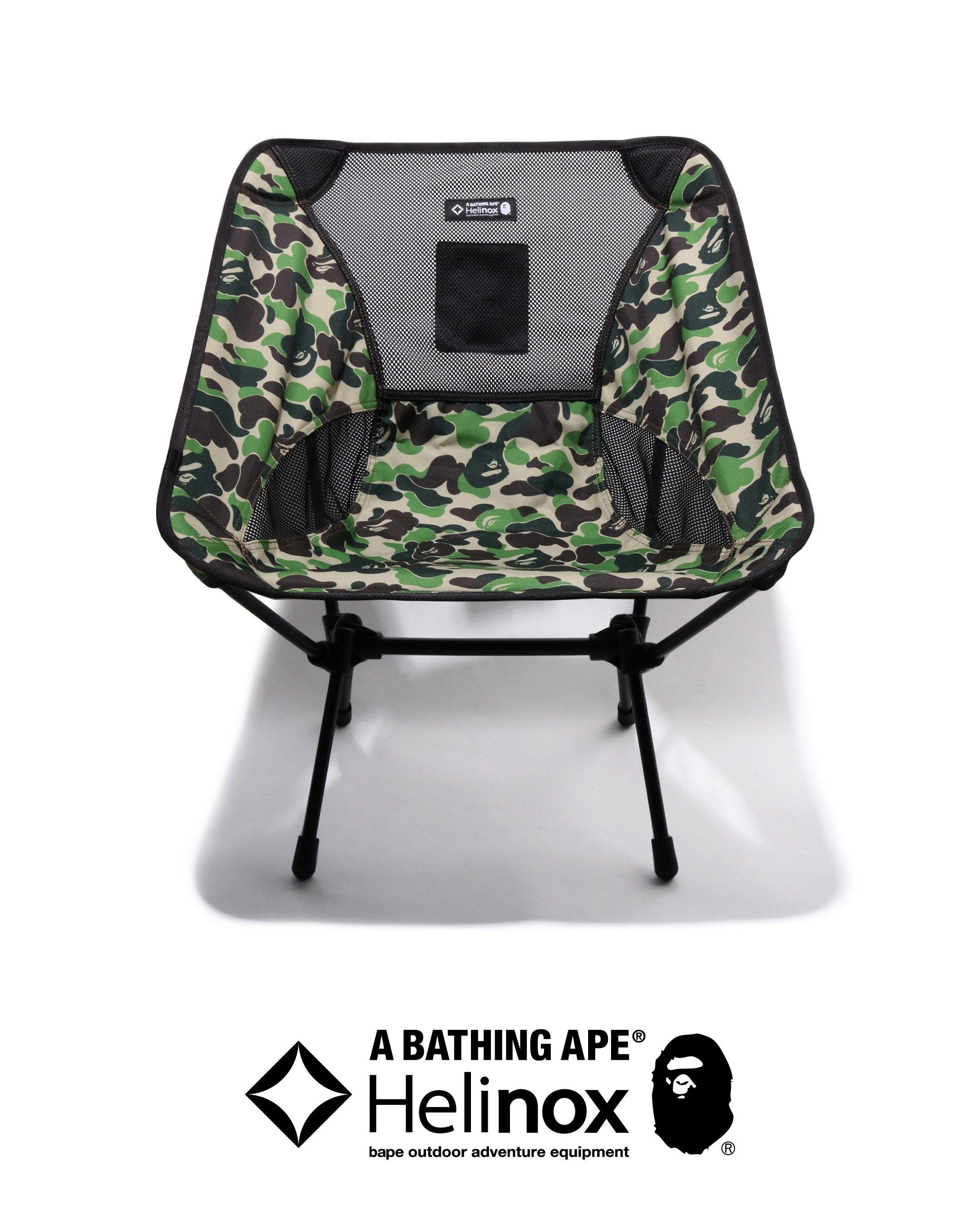 BAPE® x Helinox 聯名系列登場!迷彩露營椅、鯊魚帽 T ⋯完整單品一次看!