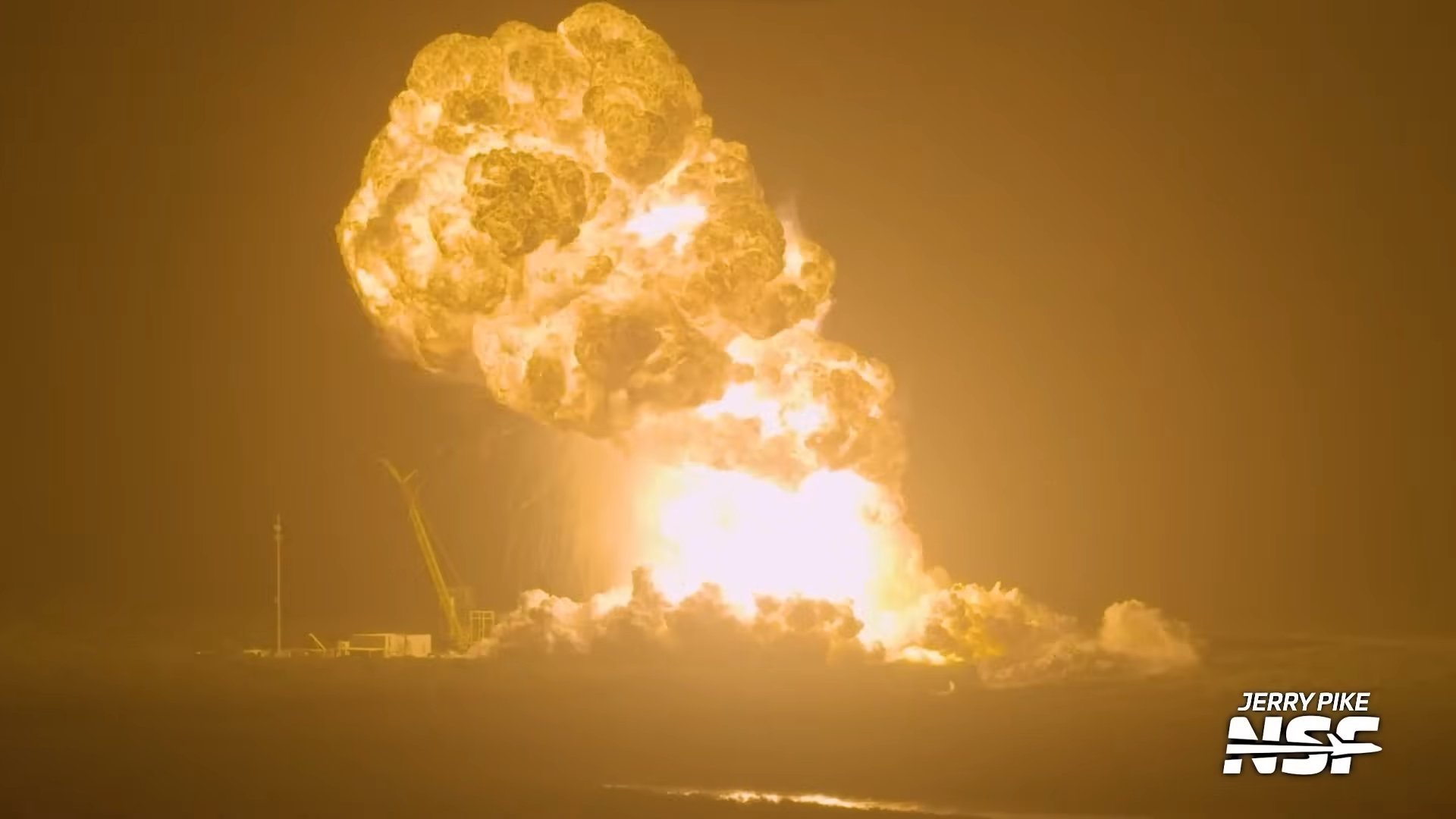 馬斯克 SpaceX 星艦太空船測試失敗!劇烈爆炸成一團火球!