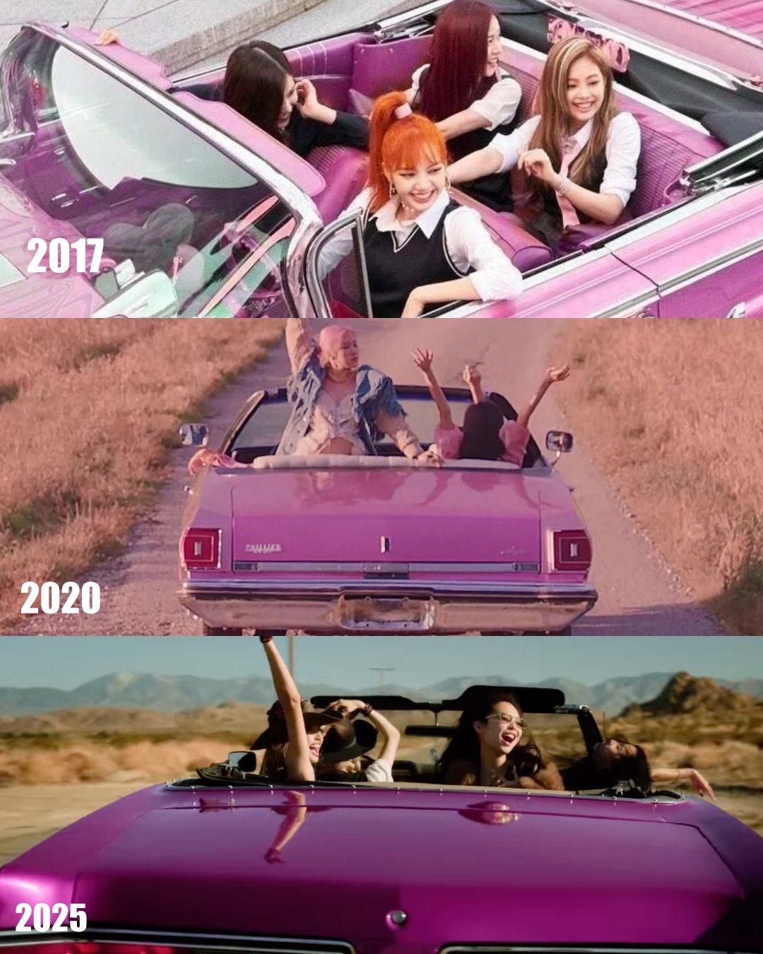 BLACKPINK 世巡《DEADLINE》預告片公開!4 成員開「粉色豪車」登場展現成熟新貌!
