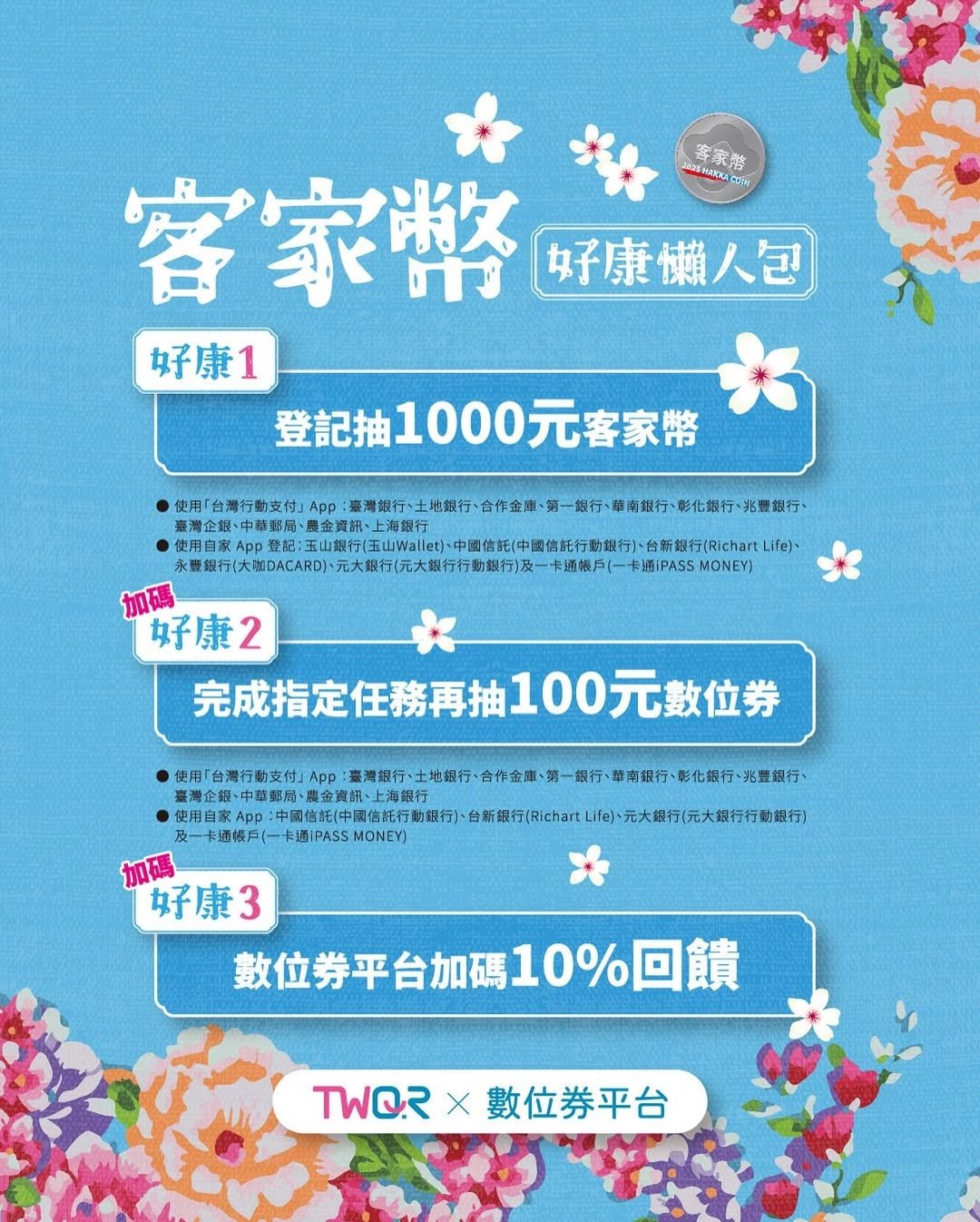 客家幣領取登記資格、合作店家、使用方法⋯1000 元數位券免費領一次看!
