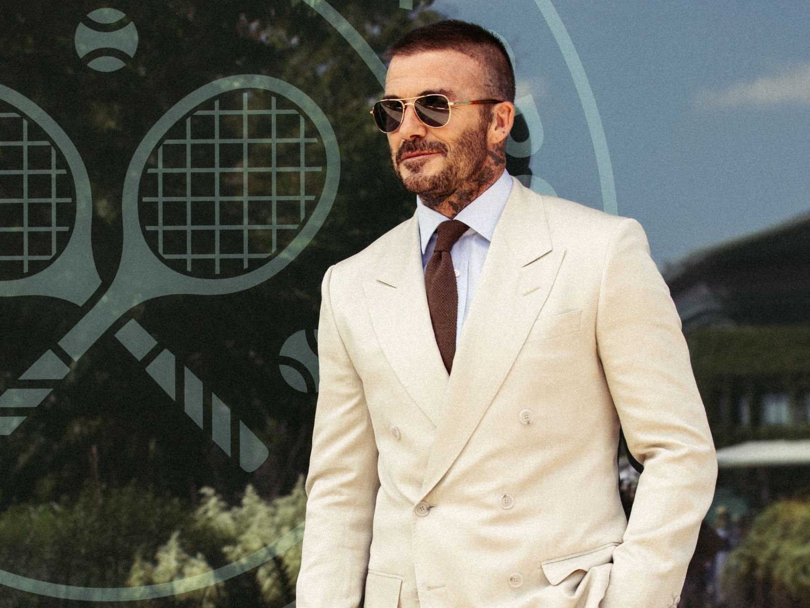 夏天怎麼穿？看貝克漢溫布頓現場演繹BECKHAM x BOSS西裝帥炸全場，夏日紳士風直接霸氣收割目光！