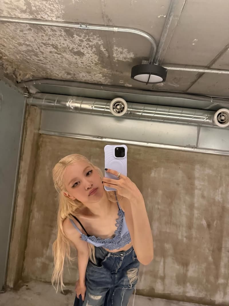 BLACKPINK ROSÉ 中分公主頭髮型示範
