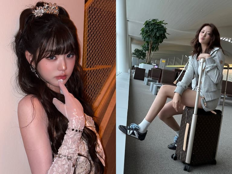 IVE 張員瑛機場路上緊盯安俞真 LV 行李箱！網笑：「原來也有女神嚮往的東西！」