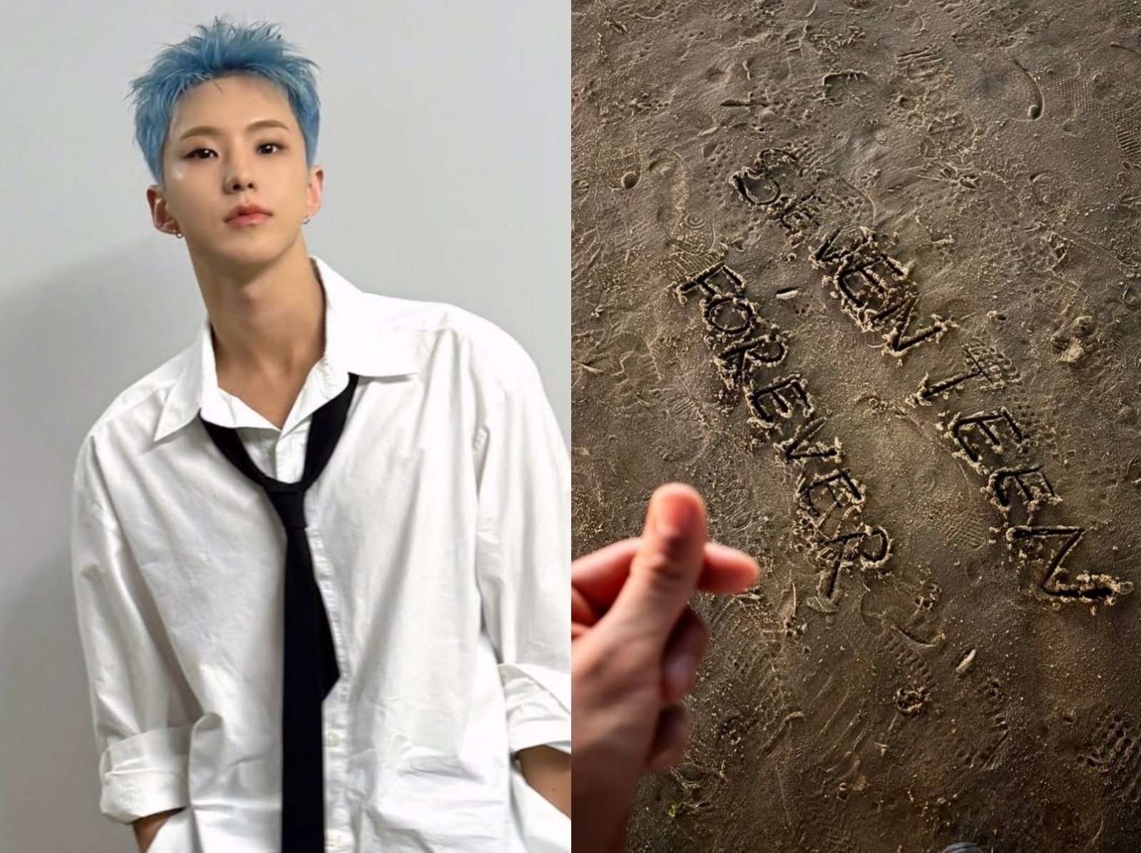 SEVENTEEN 豪雨小分隊將來台開唱！Hoshi 偶遇「台灣克拉」沙灘留言，親回：「謝謝你讓我看到！」