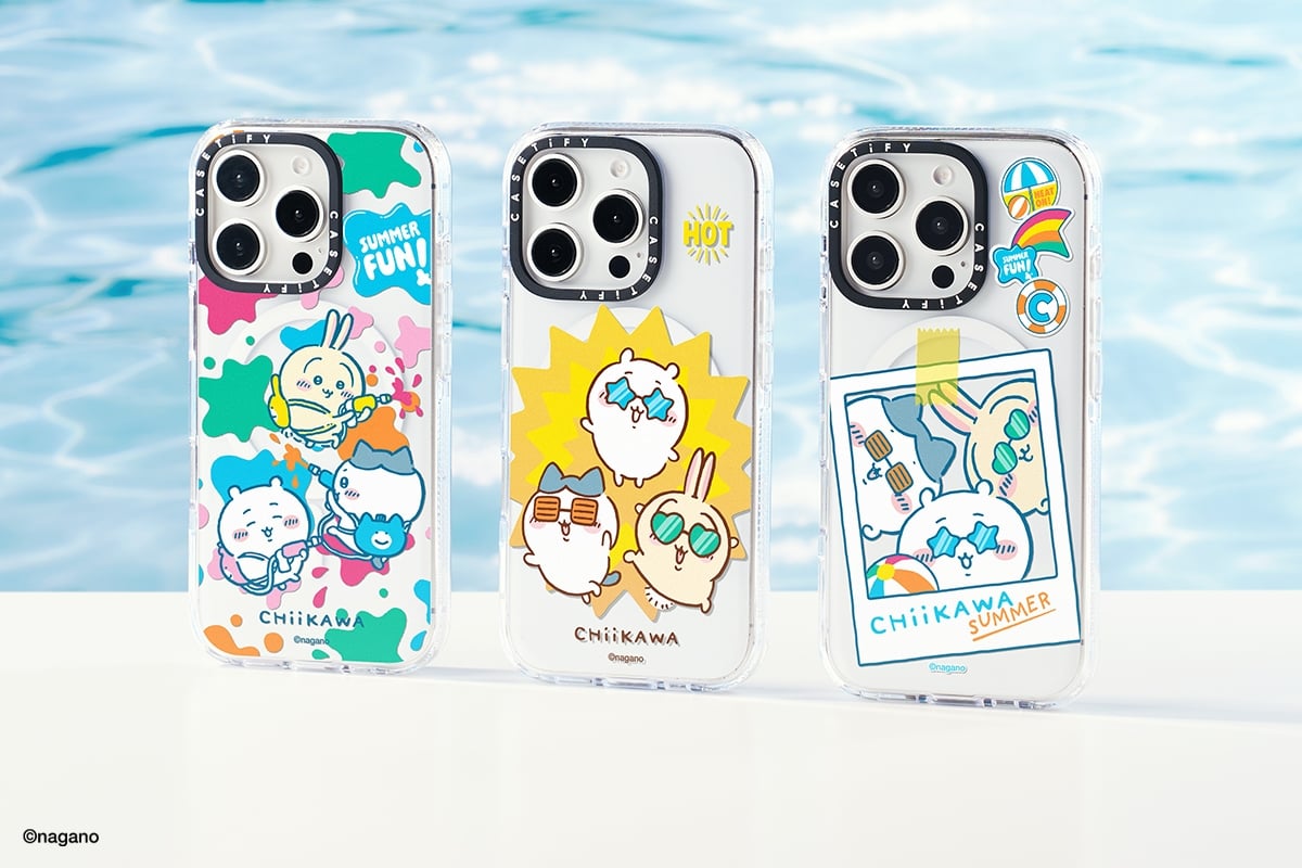 吉友看過來！CASETiFY 再度攜手《吉伊卡哇》推出聯名系列，與小八貓、兔兔、獅薩一起度過最 Chill 的夏日泳池派對