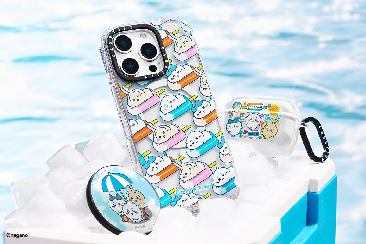吉友看過來！CASETiFY 再度攜手《吉伊卡哇》推出聯名系列，與小八貓、兔兔、獅薩一起度過最 Chill 的夏日泳池派對