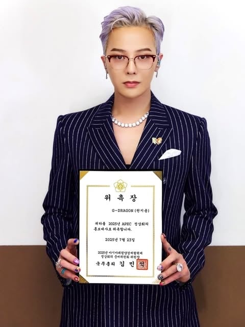 GD 權志龍獲任 APEC 峰會宣傳大使!粉絲嗨喊:「不愧是韓國代表藝人!」