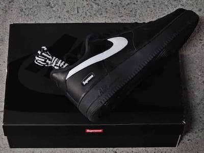 Supreme x Nike Air Force 1「黑鞋白標」全新秋季新色登場！完整細節＆發售詳情一次看！