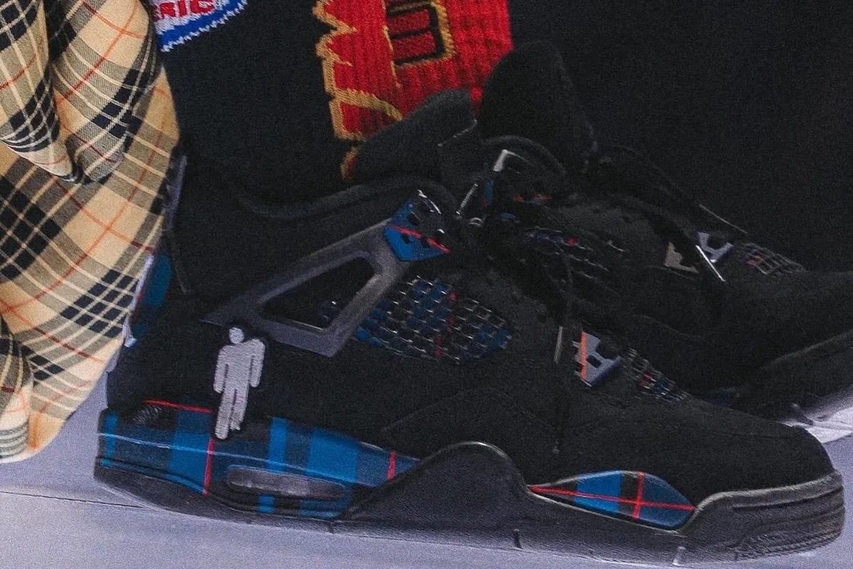 Billie Eilish x Air Jordan 4 搶先曝光?倫敦巡演亮相,復古格紋設計太吸睛!