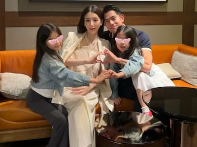 郭富城老婆方媛生日曬全家福！ 懷第三胎身材依舊纖細！