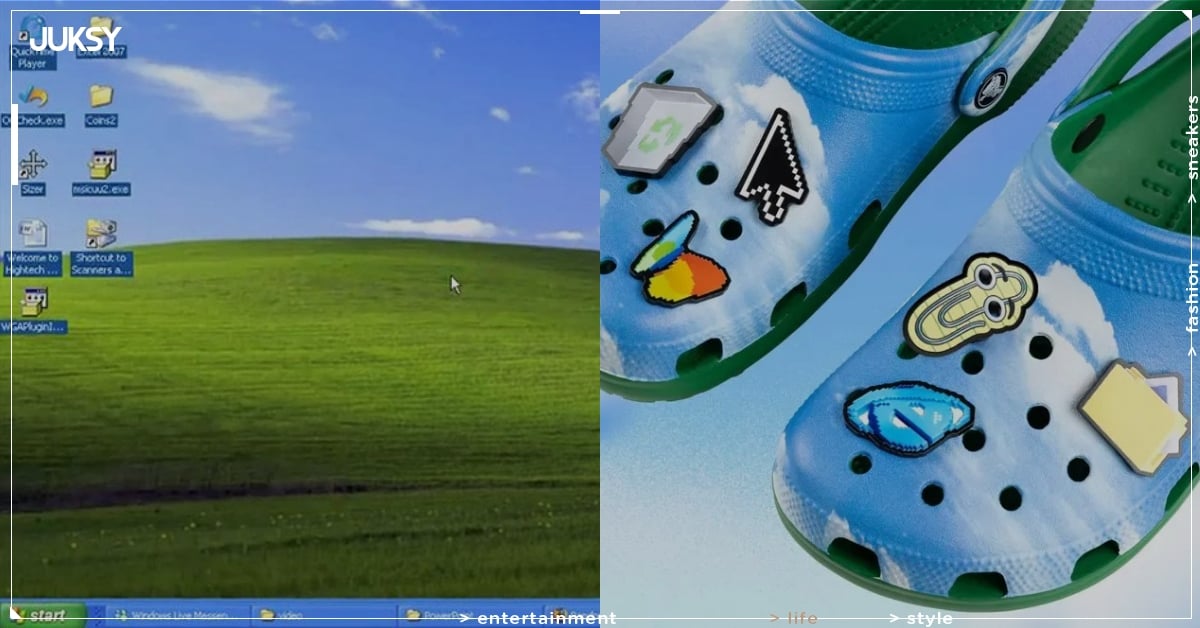 微軟 Microsoft 50 週年推限量款 Crocs!Windows XP 經典桌布直接上腳! - JUKSY 街星
