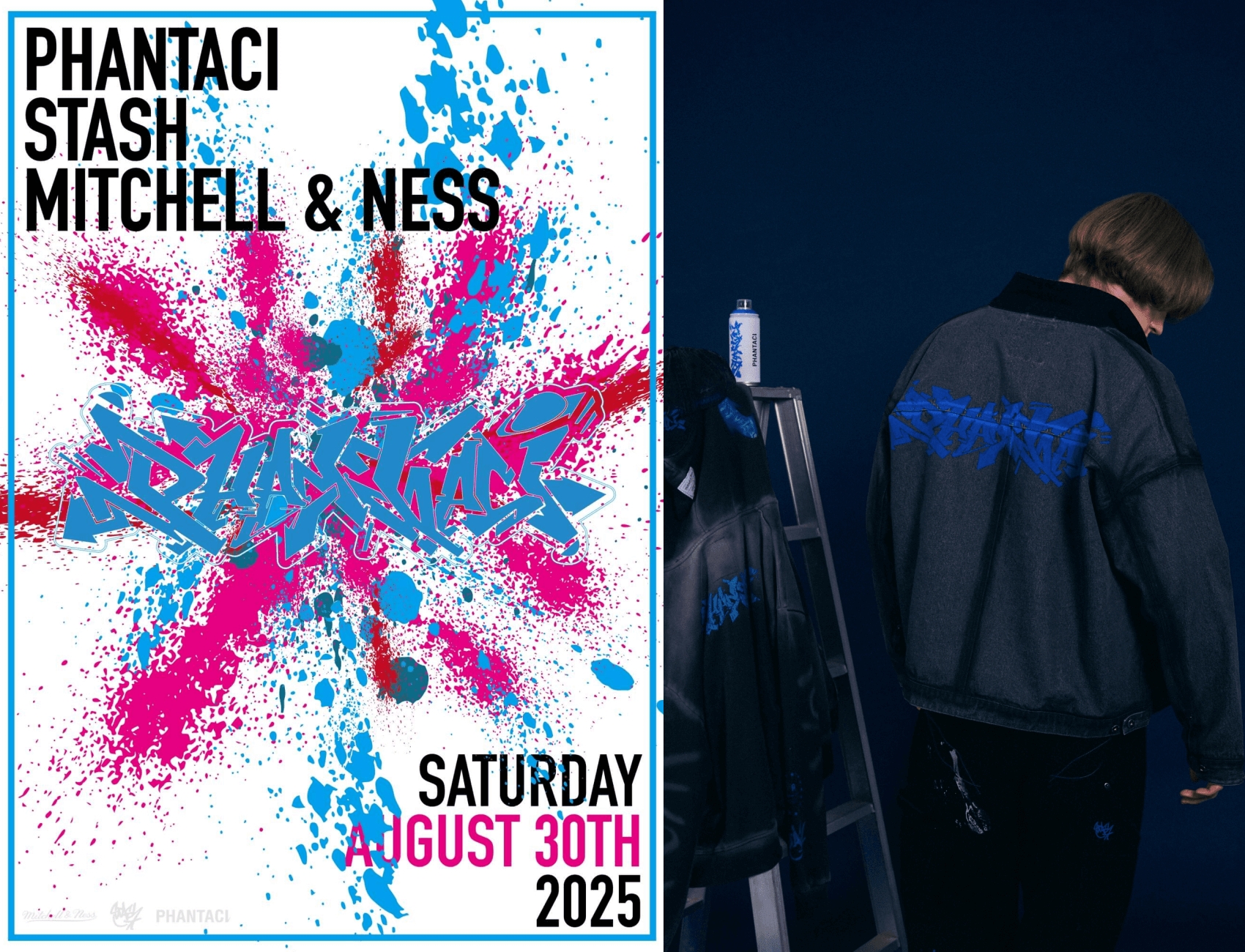 塗鴉傳奇 STASH 首度來台，限量簽名會同步登場！攜手 PHANTACI x Mitchell & Ness 三方聯名系列 8/30 正式發售