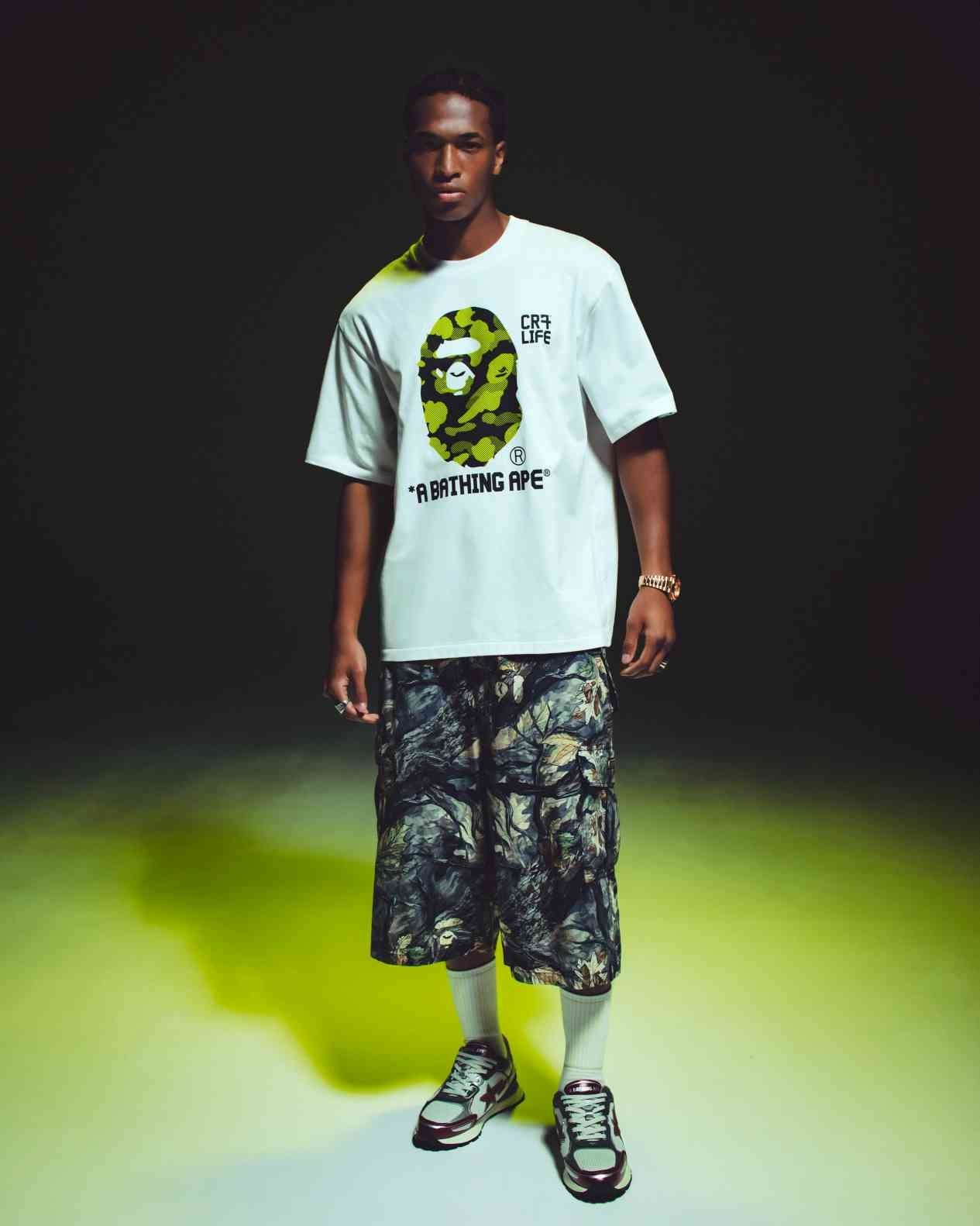 BAPE® x CR7 LIFE 聯名登場！「C 羅」草綠迷彩短 T、球衣⋯完整發售詳情搶先一覽！