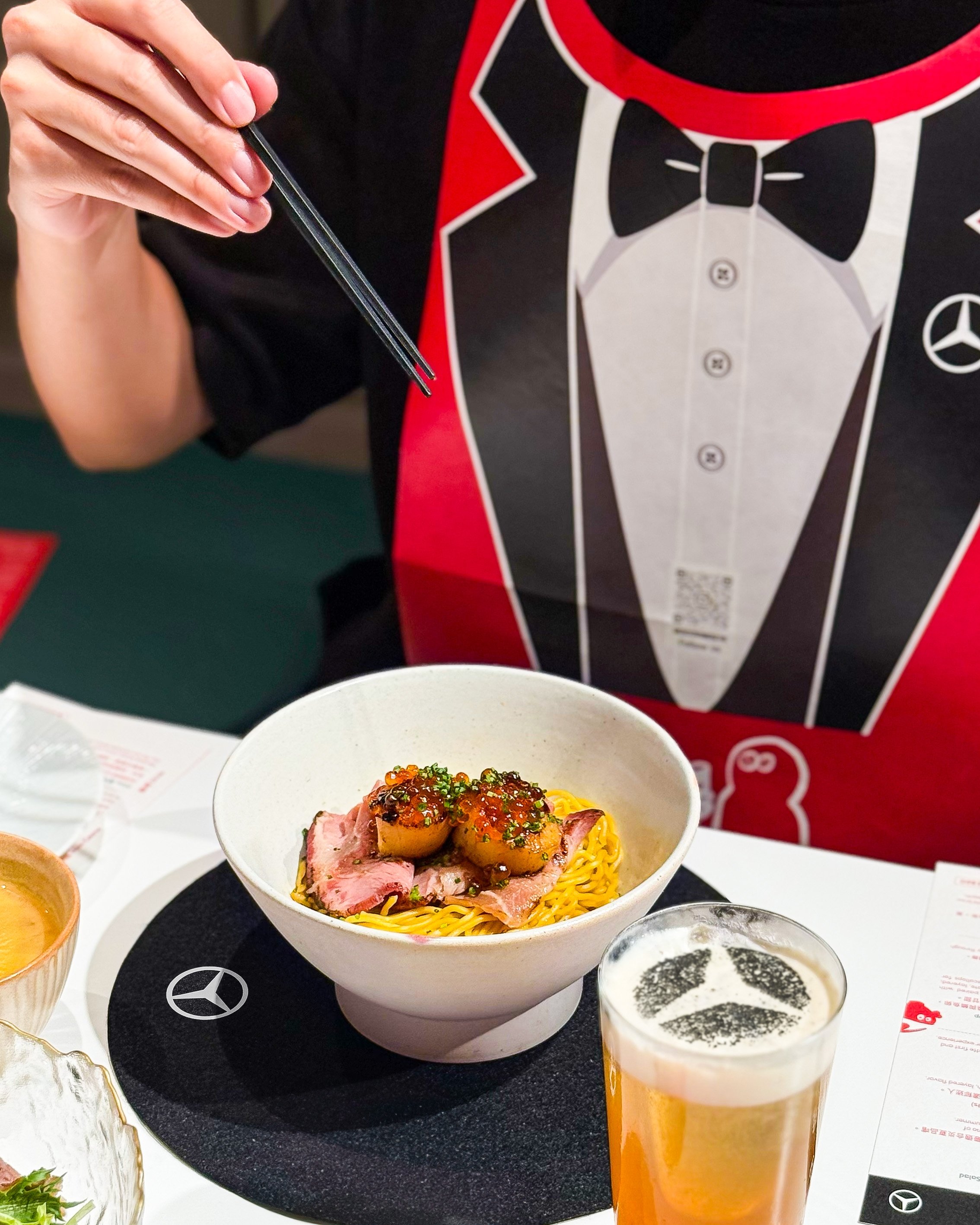 Mercedes-Benz 聯手台中最潮麵吧 Glou Suru 打造「星選擇套餐」!為全新進化豪華小型車獻上時髦味覺體驗!