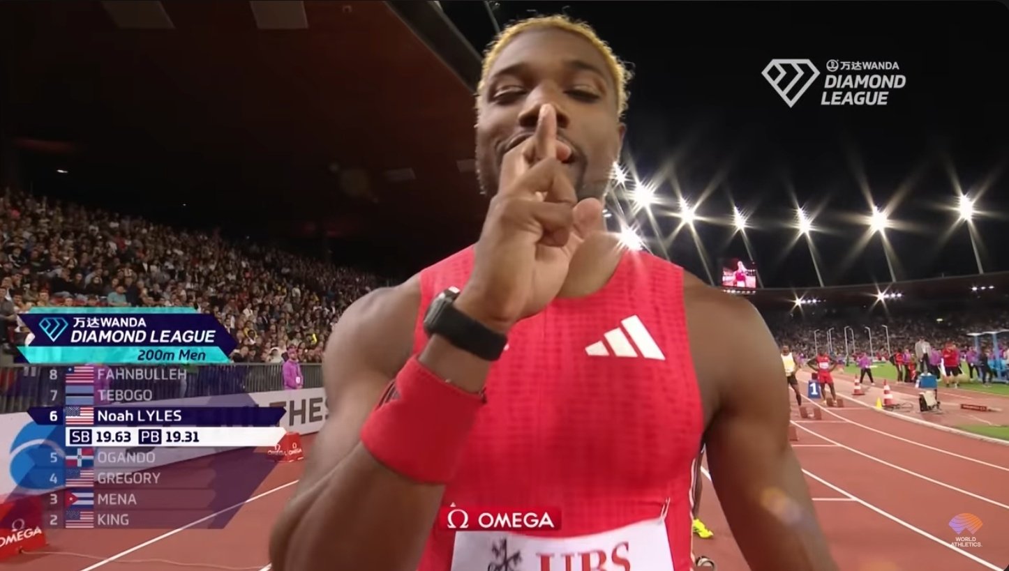 Noah Lyles 五條悟「無量空處」領域展開!0.02 秒極限逆轉摘冠締造史無前例六冠王霸業!