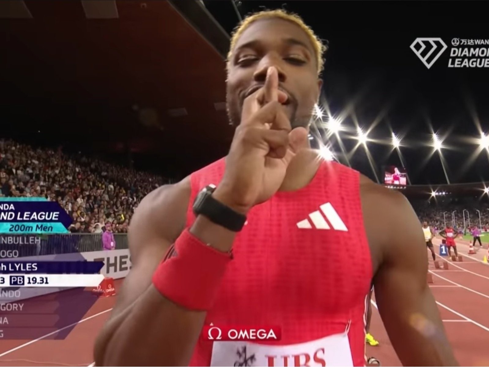 Noah Lyles 五條悟「無量空處」領域展開！0.02 秒極限逆轉摘冠締造史無前例六冠王霸業！