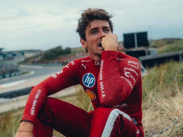 F1 荷蘭大獎賽 Charles Leclerc 撞車退賽落寞神情曝光!長太帥引網歪樓「是在拍寫真吧!」