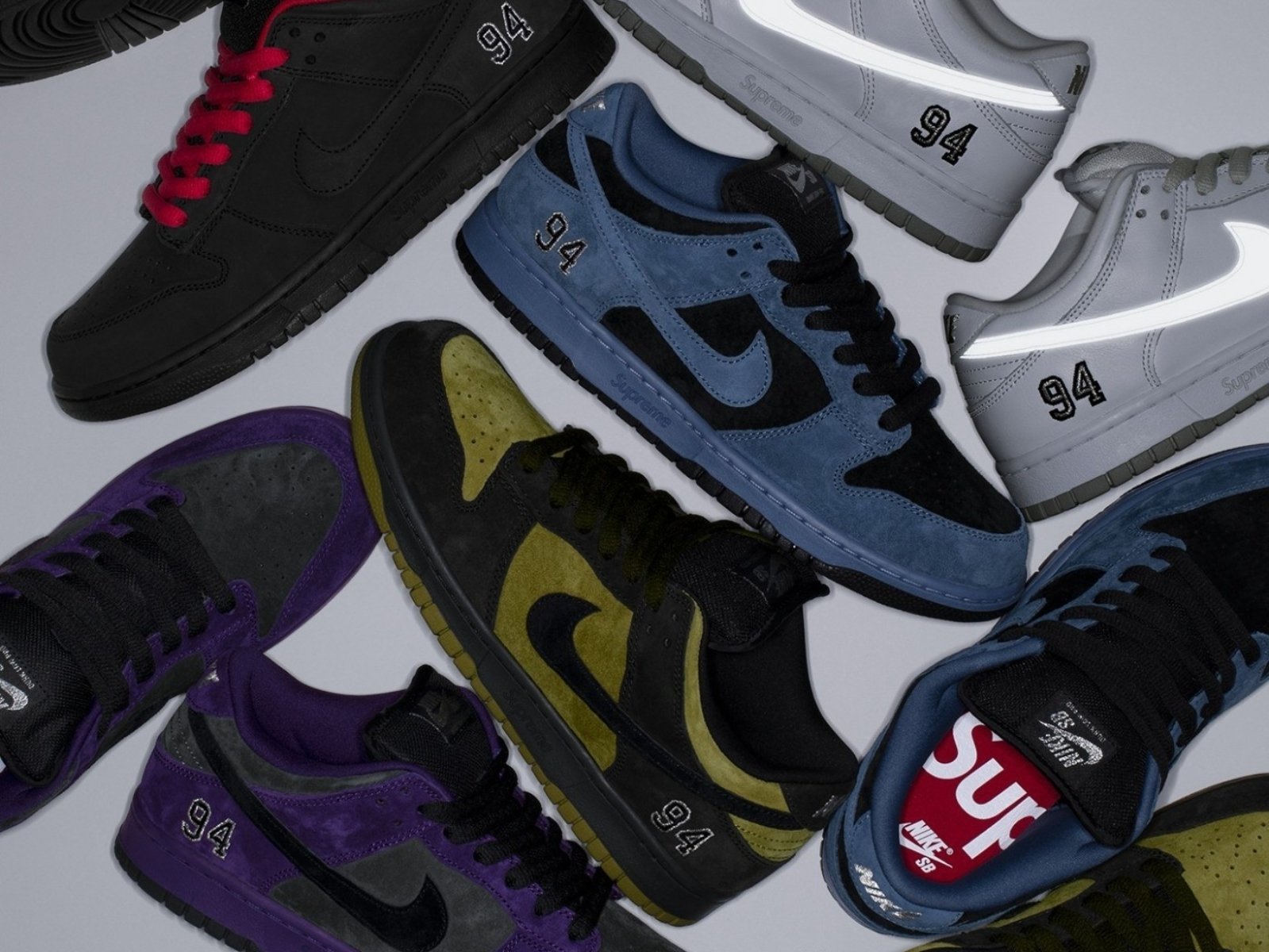 Supreme x Nike SB Dunk Low 發售情報整理！5 款配色帥到想一次全包！