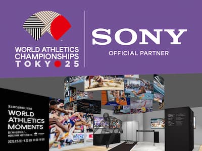Sony 成為「2025 東京世界田徑錦標賽」官方合作夥伴