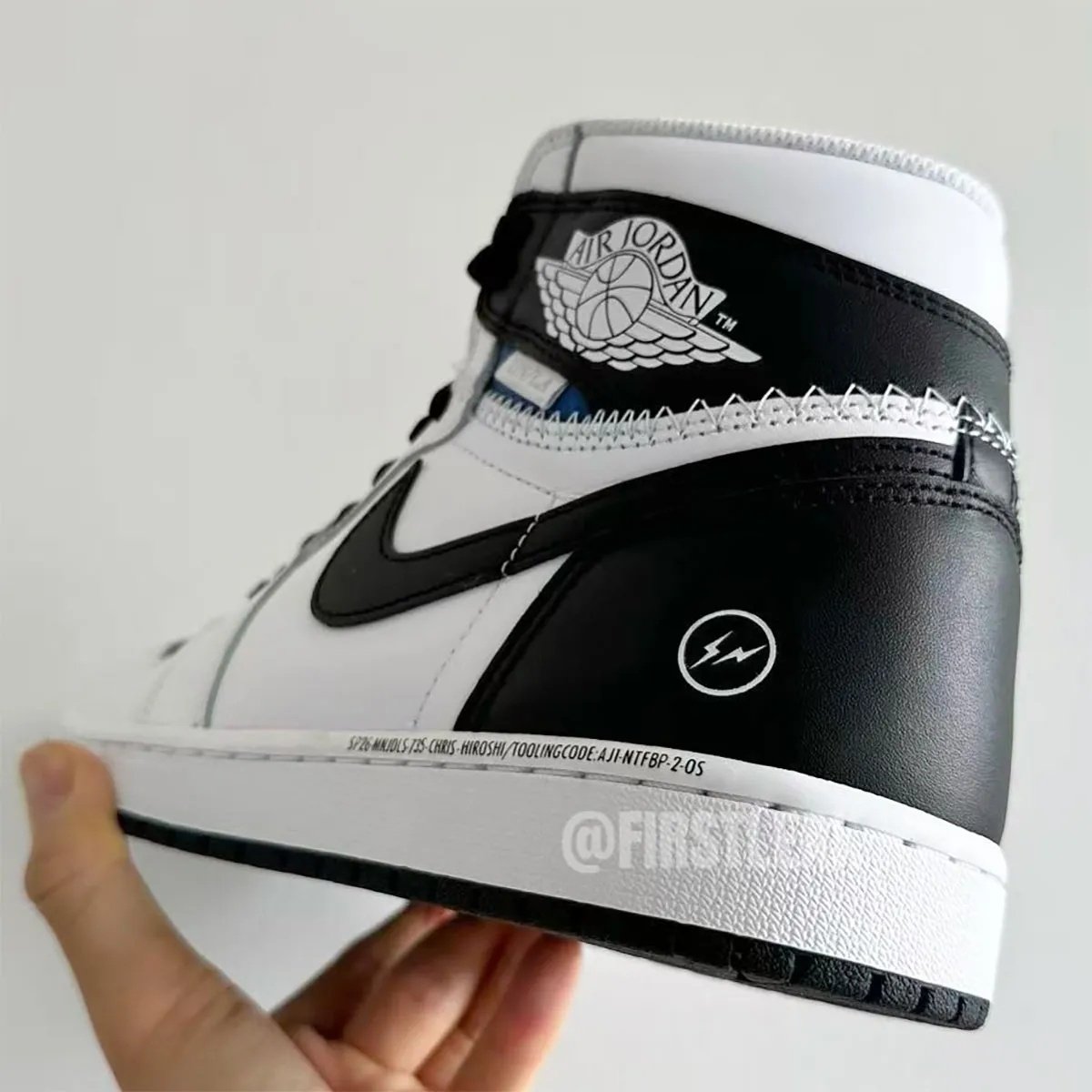 Fragment x Union x Air Jordan 1「黑白閃電」實鞋近照搶先看!三方聯名魔王級球鞋發售倒數!