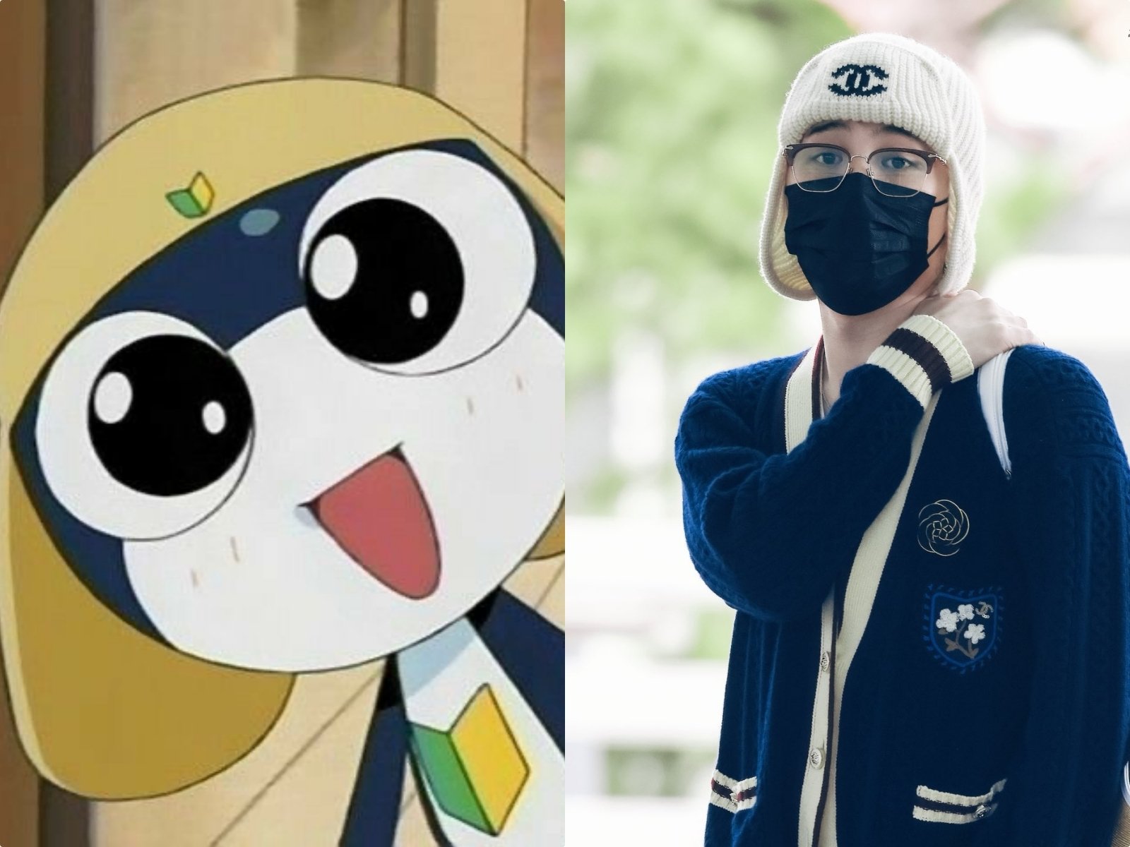 GD 權志龍機場穿搭酷似《Keroro 軍曹》的二等兵 Tamama！軟萌模樣引熱議！